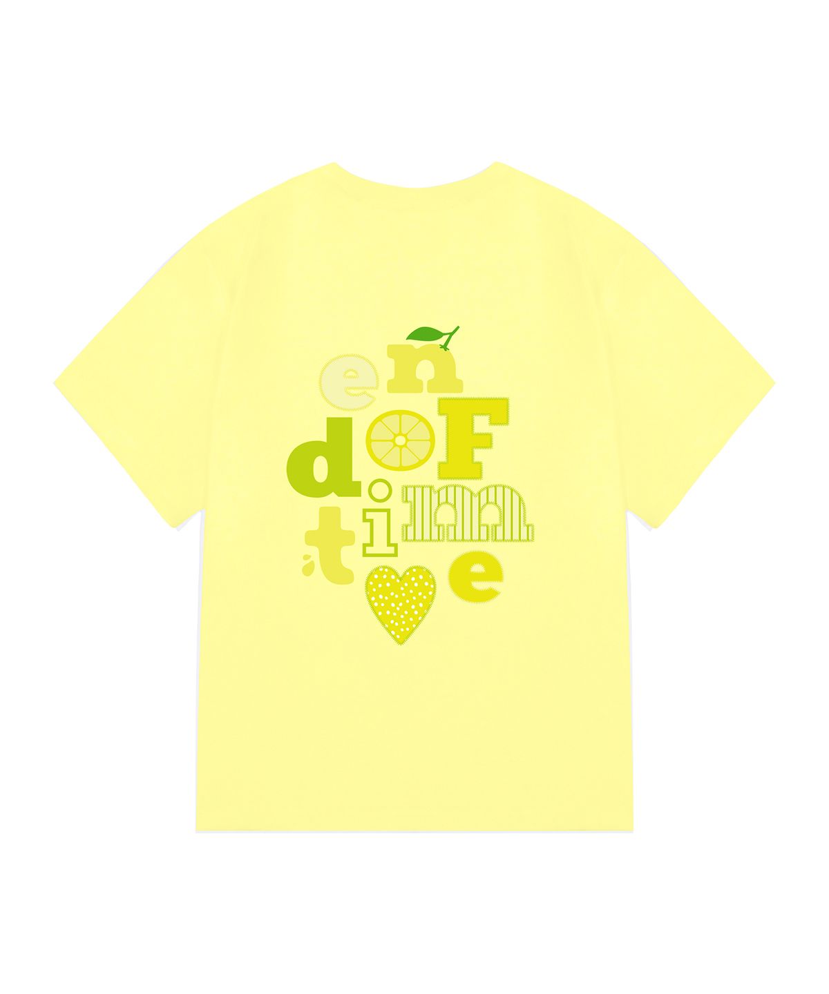 그레이버(GRAVER) [UNISEX]END-OF-TIME_LEMON 반팔티_2color