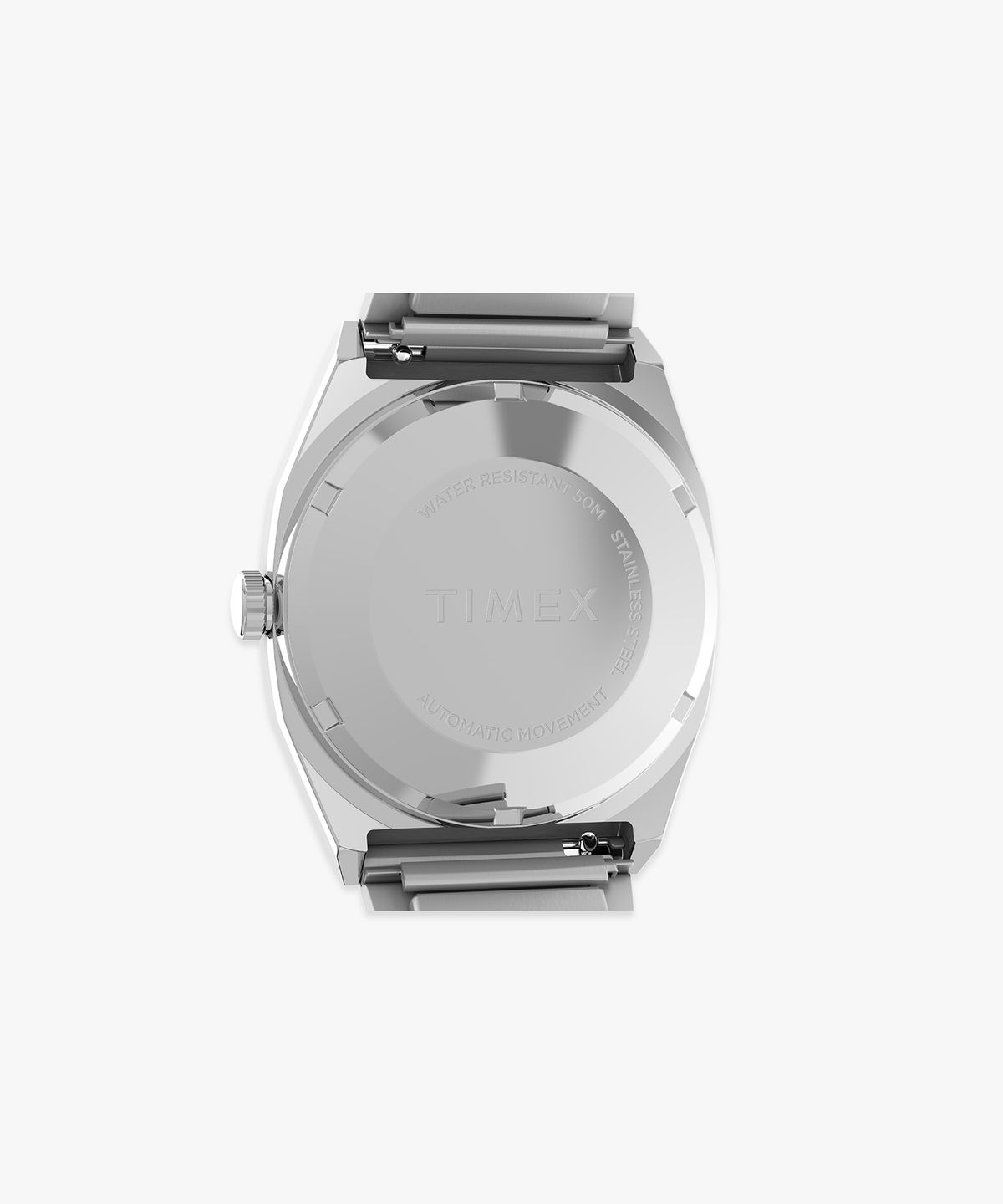 타이맥스(TIMEX) E라인 오토매틱 1983 리이슈 실버 메탈시계 34mm