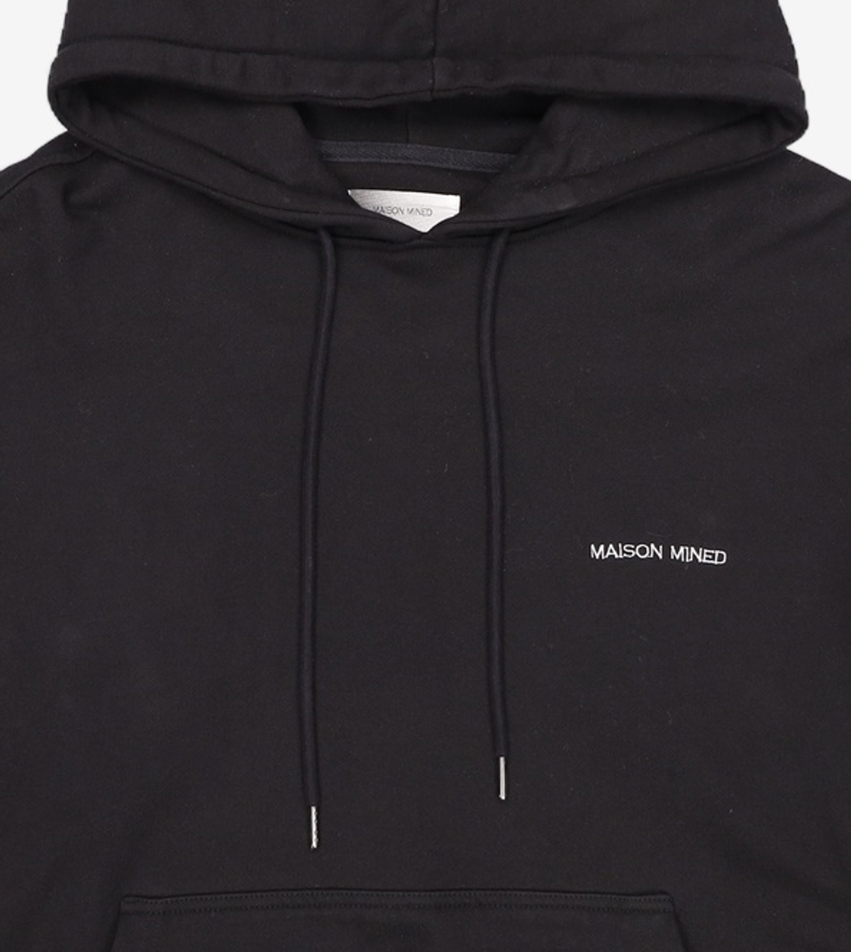 메종미네드(MAISON MINED) BUTTERFLY EFFECT HOODIE BLACK L