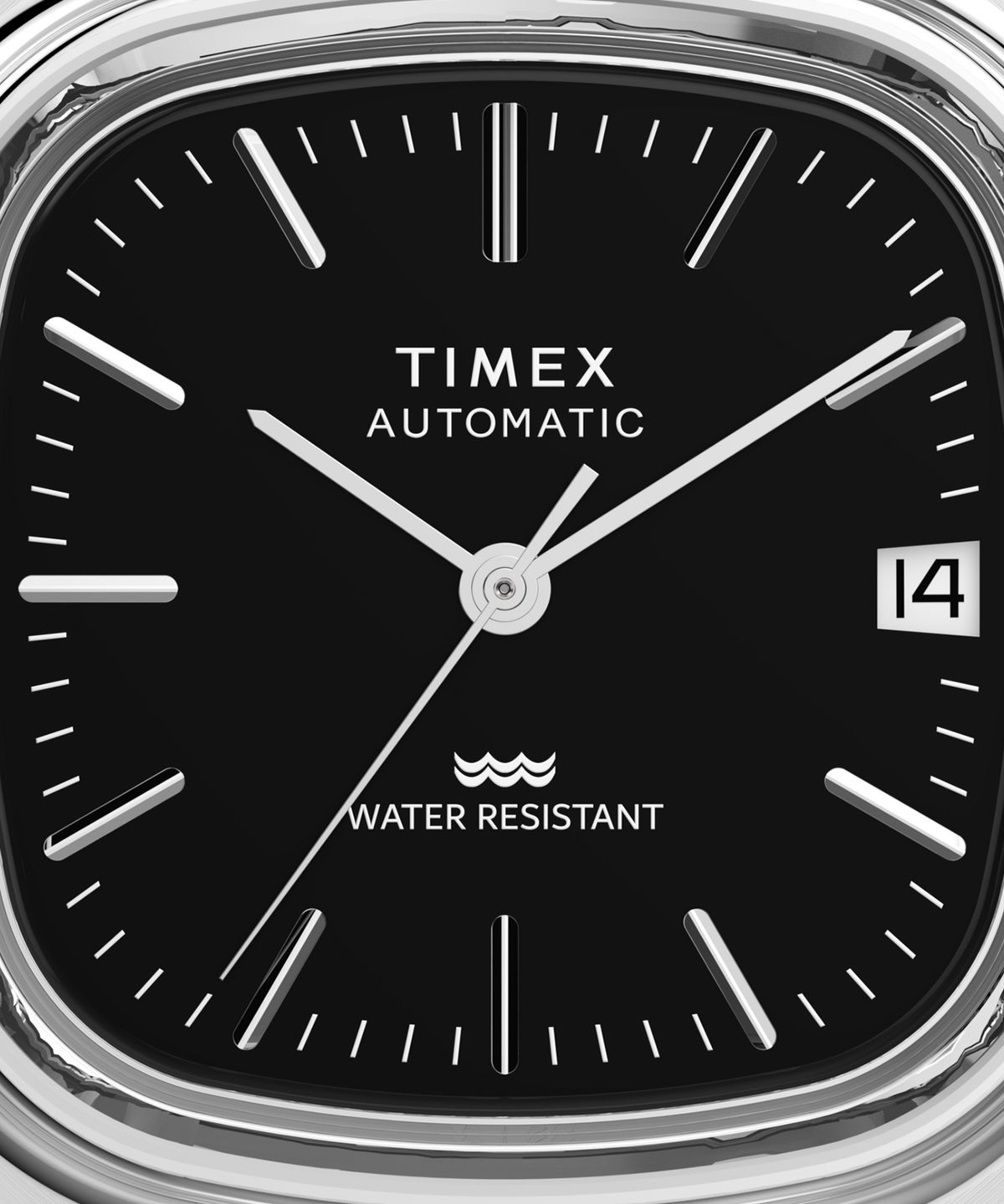 타이맥스(TIMEX) E라인 오토매틱 1983 블랙 가죽시계 34mm