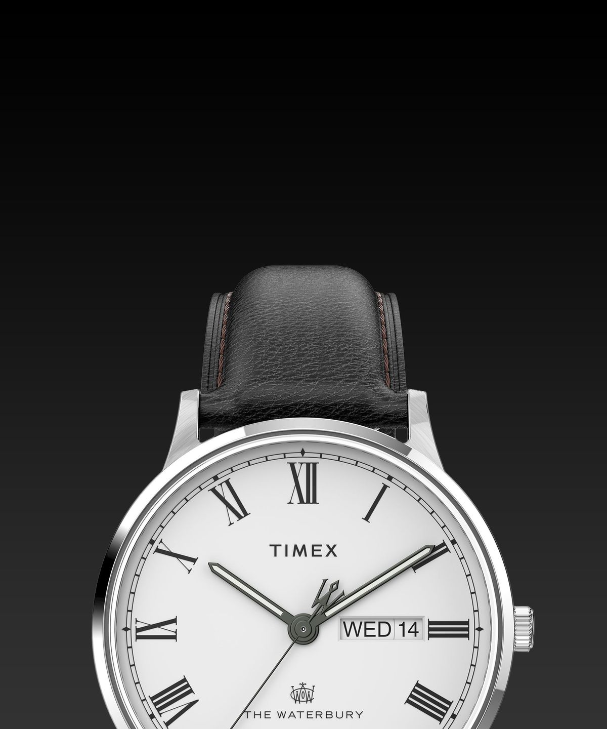 타이맥스(TIMEX) 워터베리 클래식 데이데이트 가죽시계 40mm