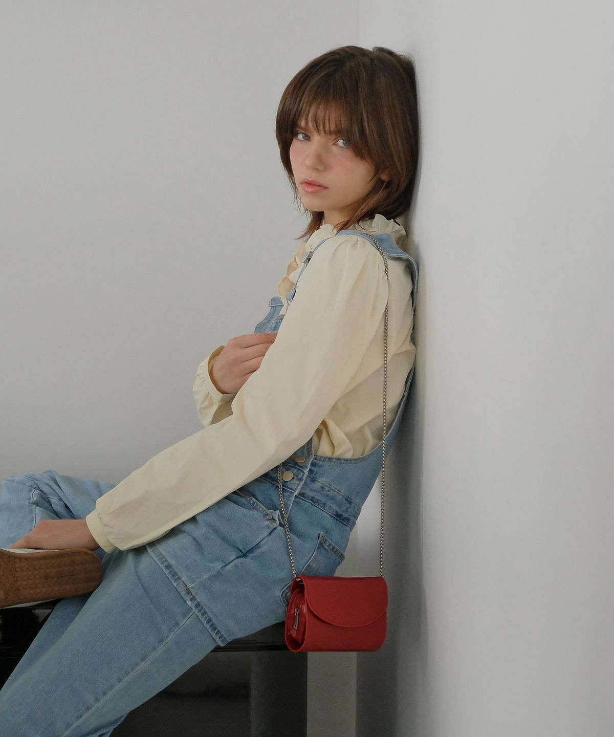 디베르노(DBERNO) [체인포함] 미니 트래블 패스포트백 (Red)