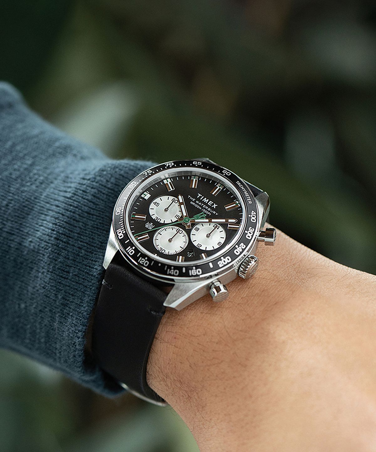 타이맥스(TIMEX) 워터베리 크로노그래프 남자가죽시계 41mm