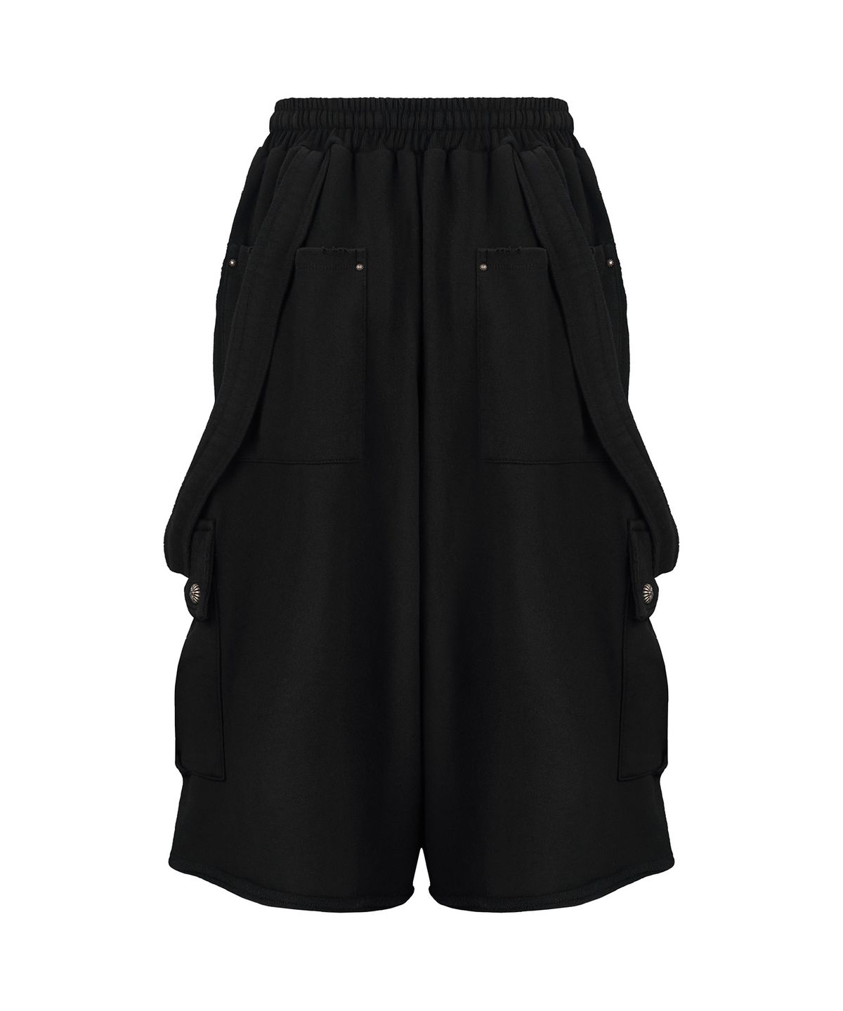 레씨토(LECYTO) Suspender Cargo Bermuda Pants_[Black]