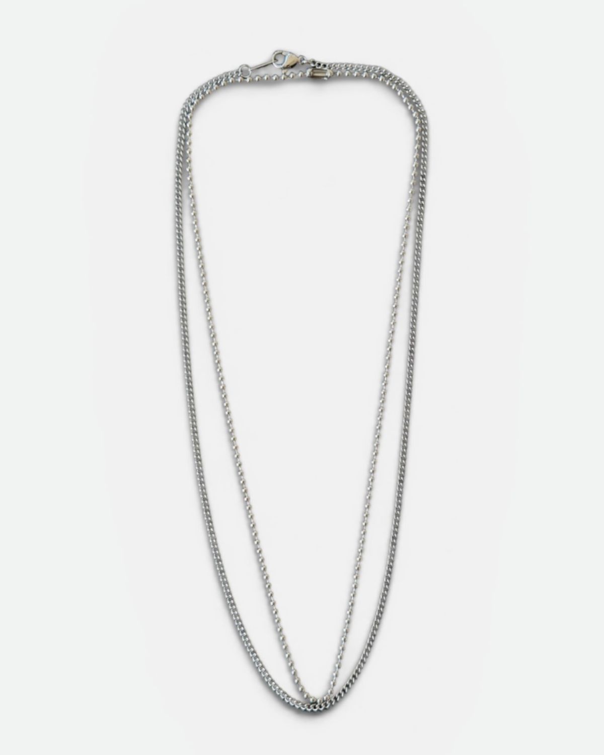 셉텐벌5(SEPTEMBER5) TWO LAYERED CHAIN NECKLACE