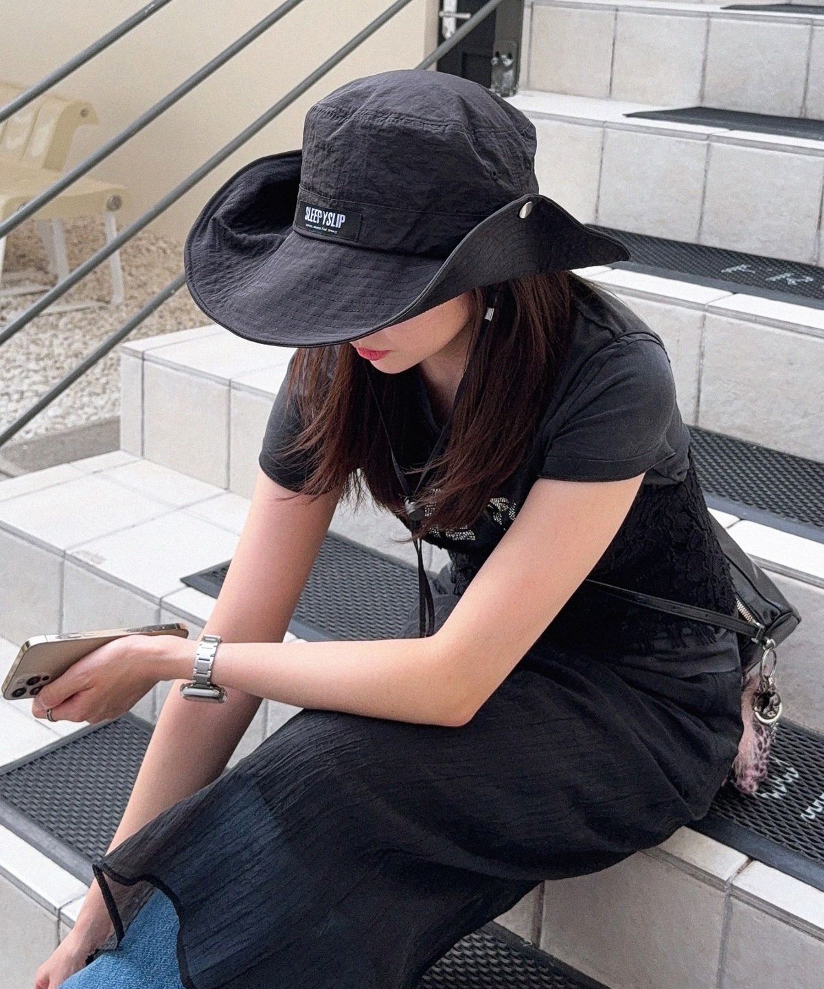 슬리피슬립(SLEEPYSLIP) ISAIAH SAFARI BUCKET HAT(3COLOR)