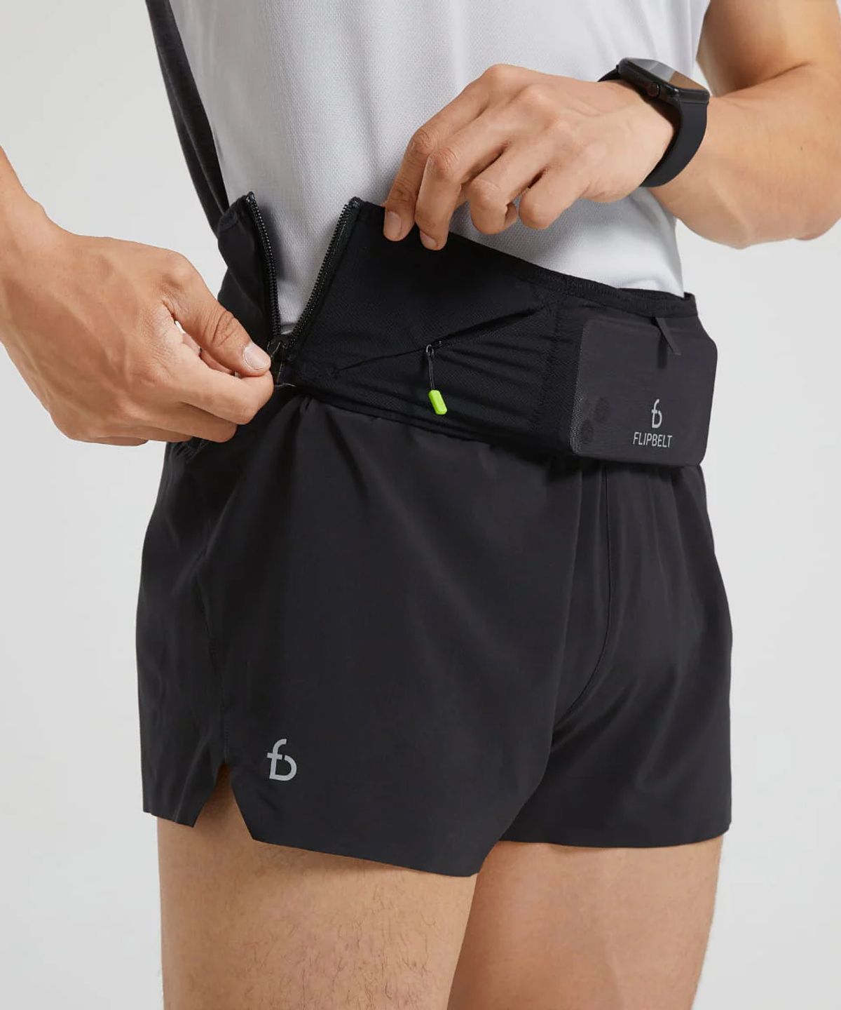 플립벨트(FLIPBELT) 에어 러닝 벨트 스포츠힙색 카본