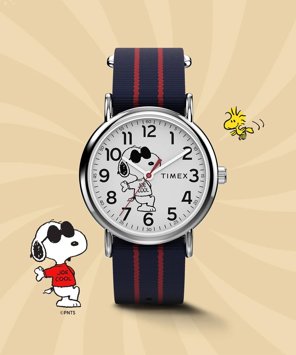 타이맥스(TIMEX) 타이맥스 x 피너츠 위켄더 조 쿨 패브릭 스트랩 시계 38mm