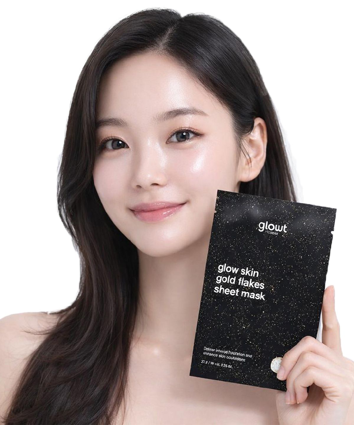 글로스앤글로우(GLOSS&GLOW) 글로우 스킨 골드 플레이크 시트 마스크 1P