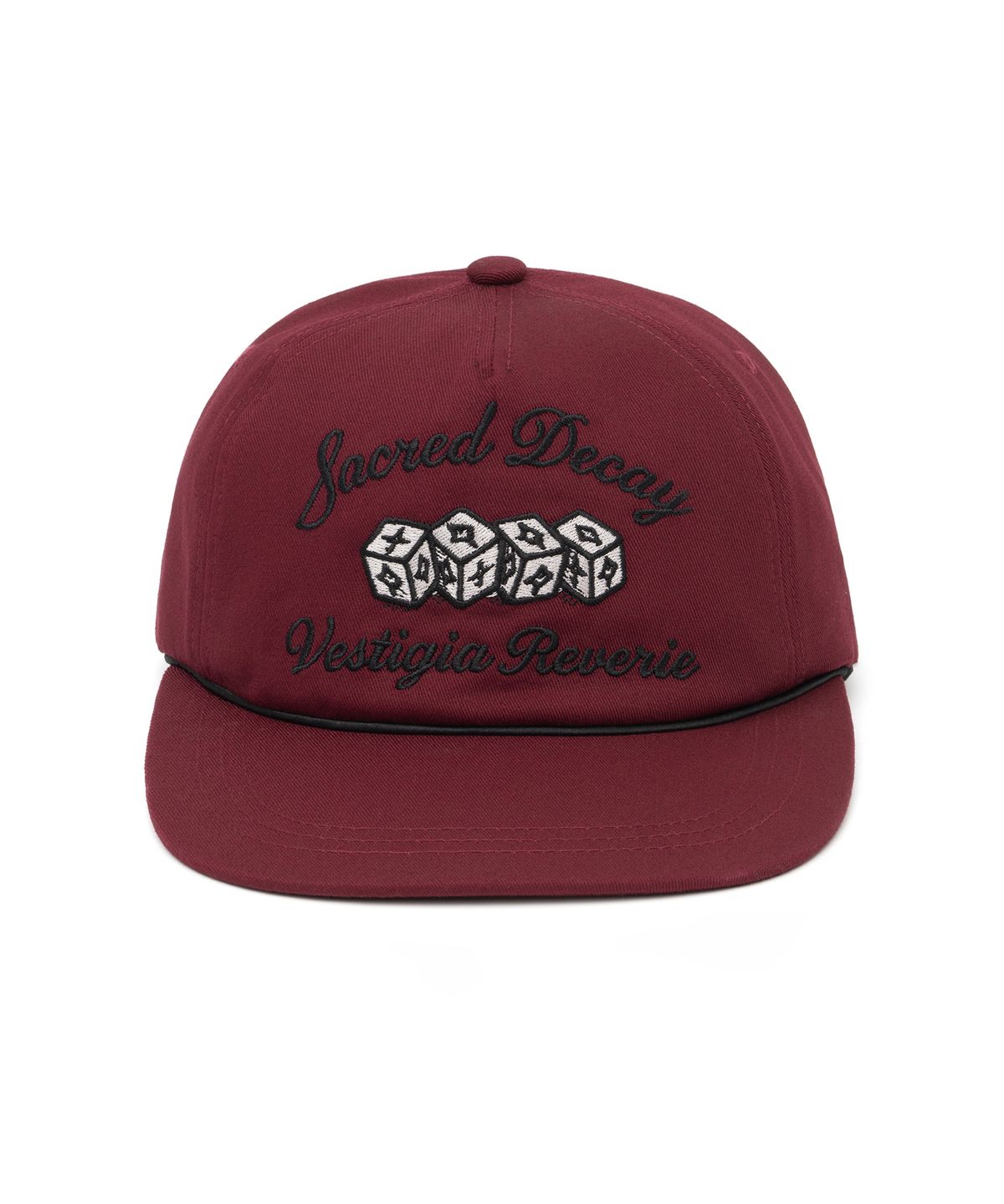 낫포너드(NOT4NERD) Dice Chain Stitch 5-Panel Cap - Red
