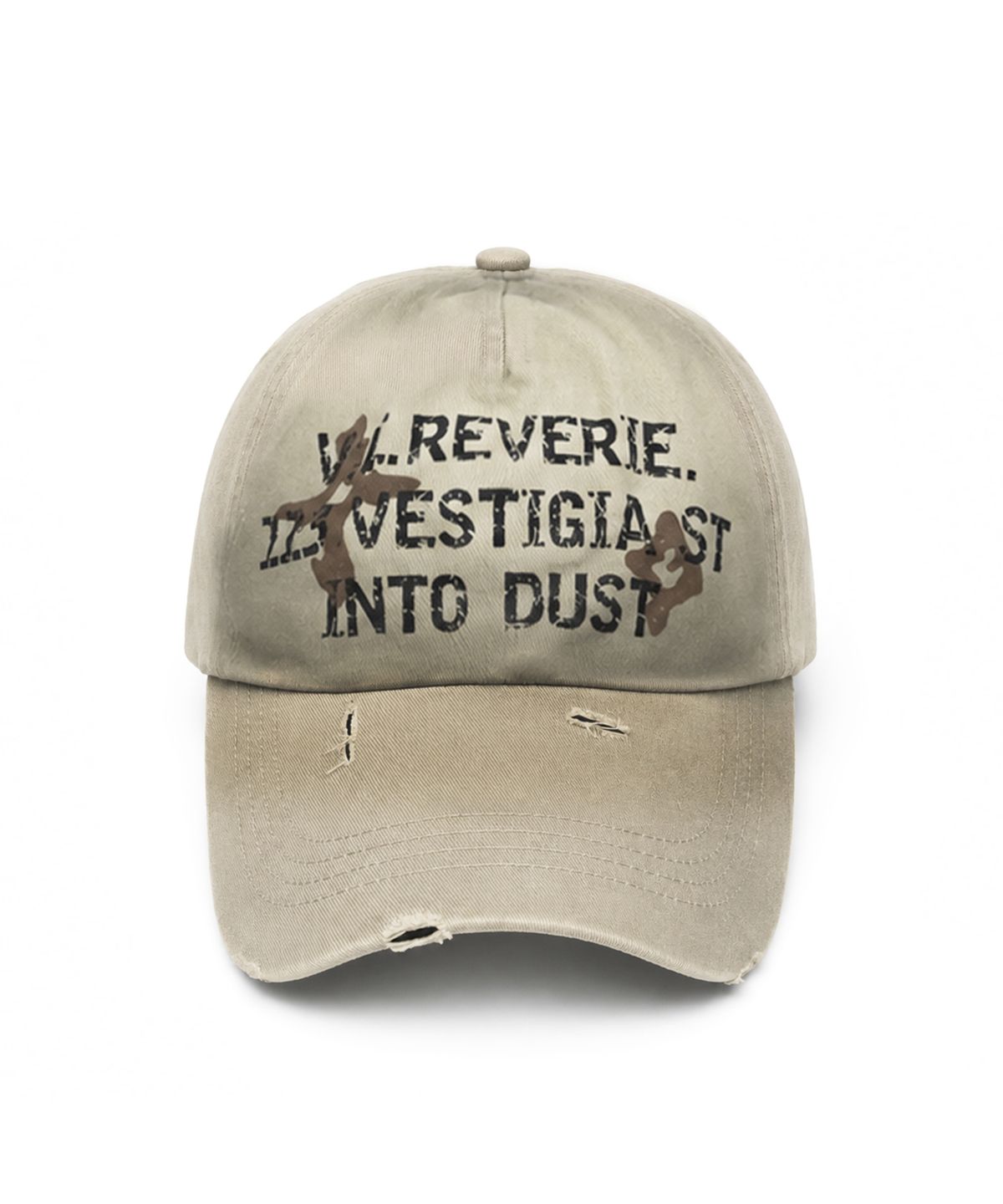 낫포너드(NOT4NERD) Dust Oil Washed 5-Panel Cap - Beige
