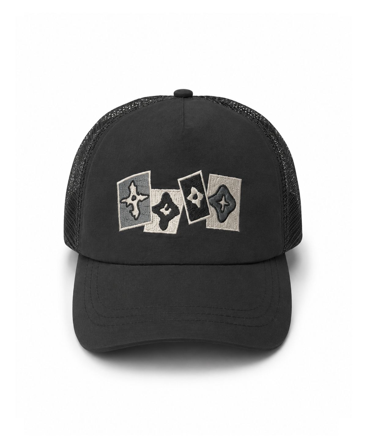 낫포너드(NOT4NERD) Fragment Symbol Mesh Running Cap - Black