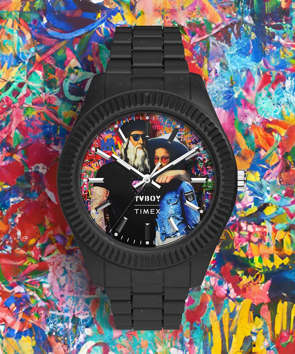 타이맥스(TIMEX) 타이맥스 x TVBOY 레거시 오션 아티스트 콜라보 손목시계 42mm