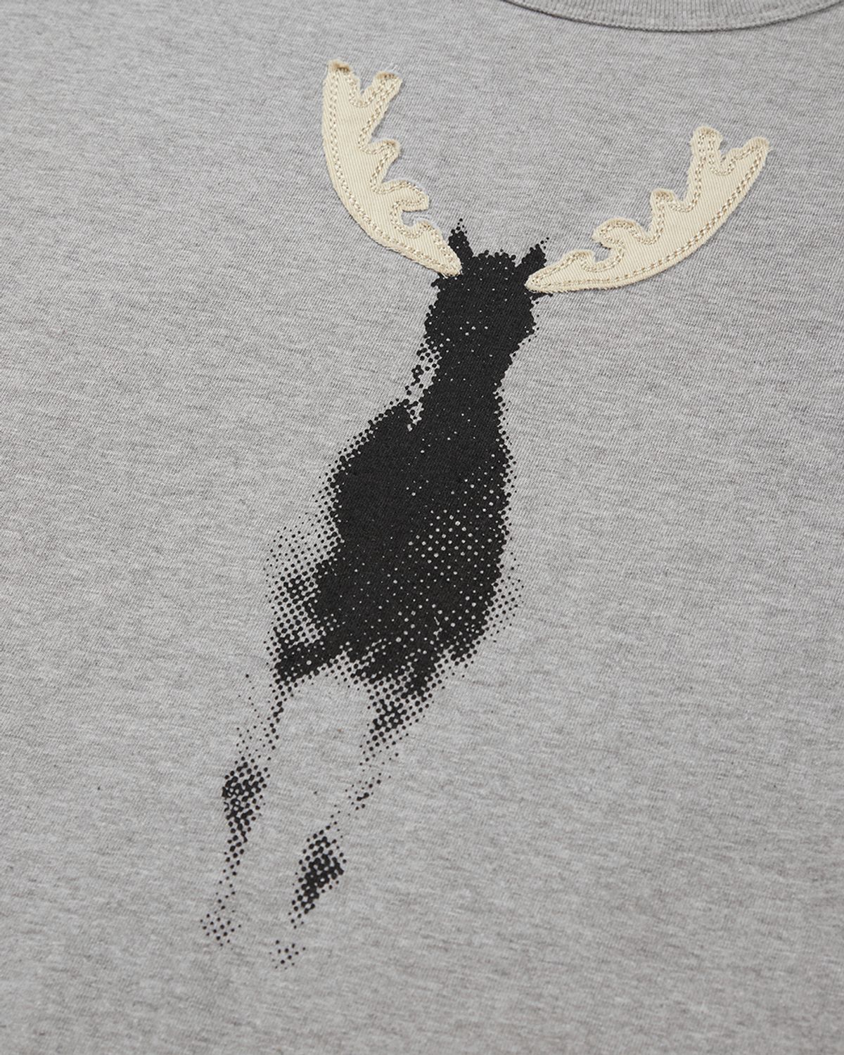 사일런트실러블(SILENTSYLLABLE) Pony print T-shirts / Melange gray