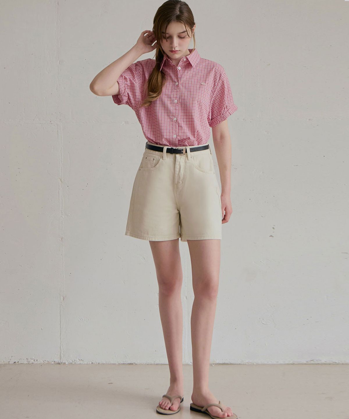 슬로우롤리(SLOWLOLLI) Soft cotton half pants_4 Colors
