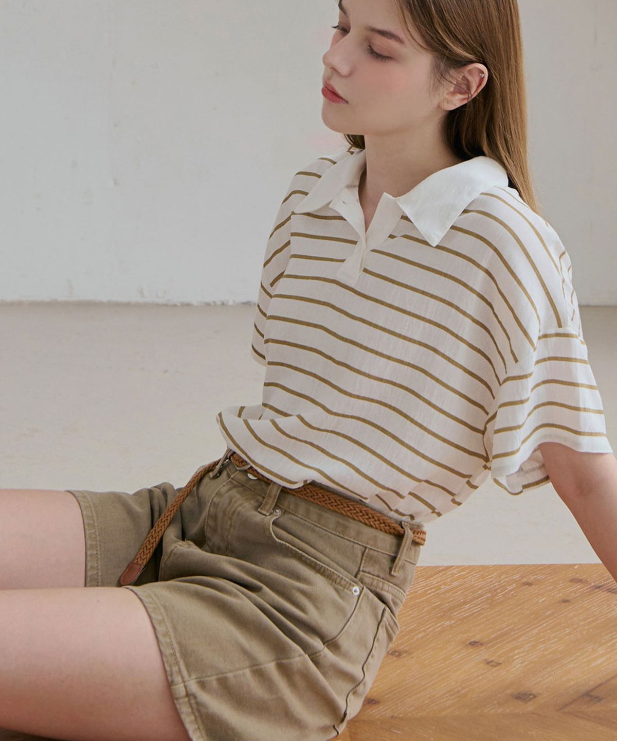 슬로우롤리(SLOWLOLLI) Soft cotton half pants_4 Colors