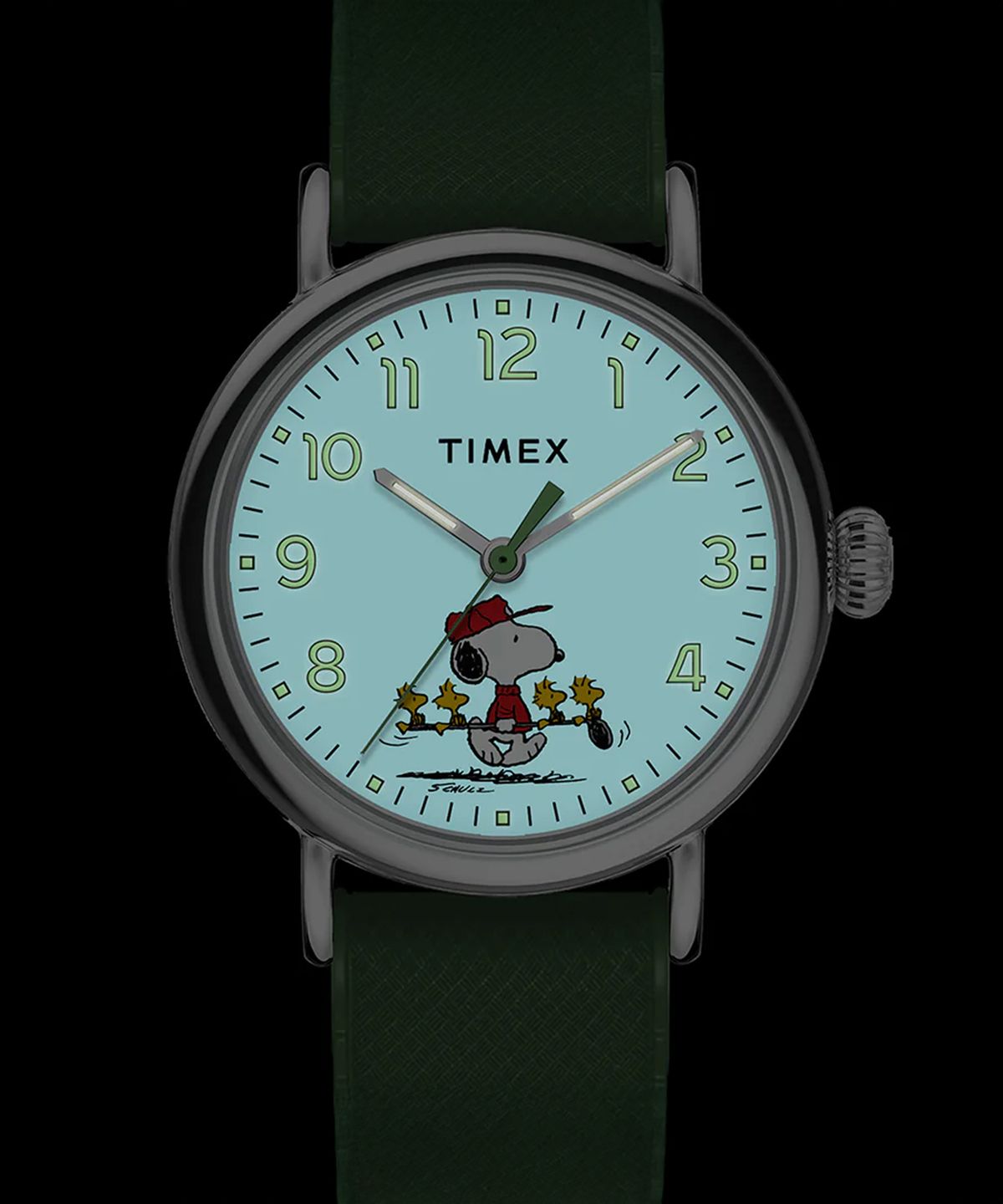 타이맥스(TIMEX) 타이맥스 x 피너츠 스탠다드 골프 러버스트랩 손목시계 40mm