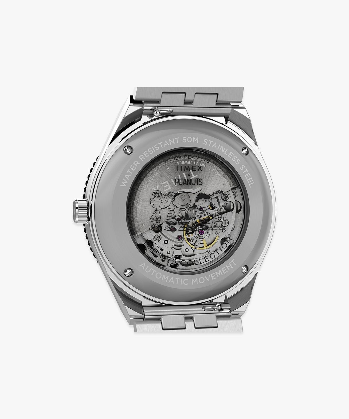 타이맥스(TIMEX) 타이맥스 x 피너츠 M79 오토매틱 선레이 다이얼 메탈시계 40mm