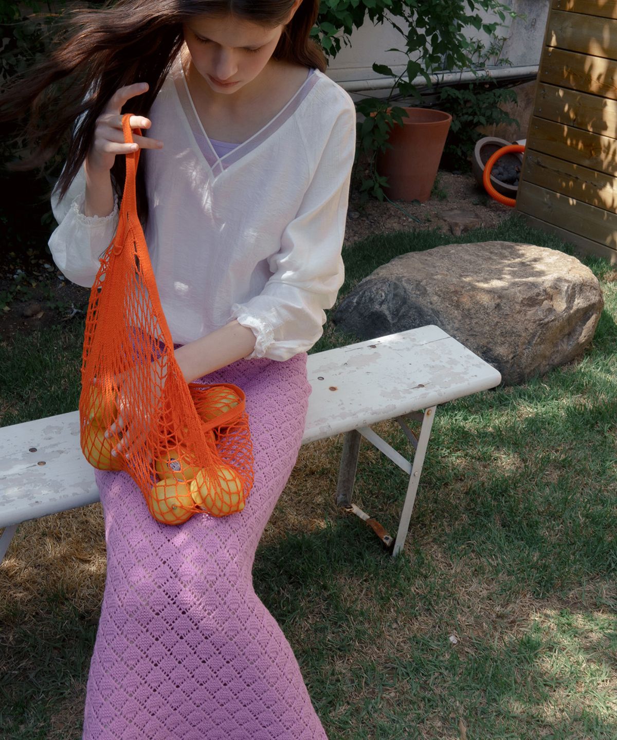 뮈르뮈르(MURMURE) 페린 크로쉐 니트 원피스_Perrin Knit Dress