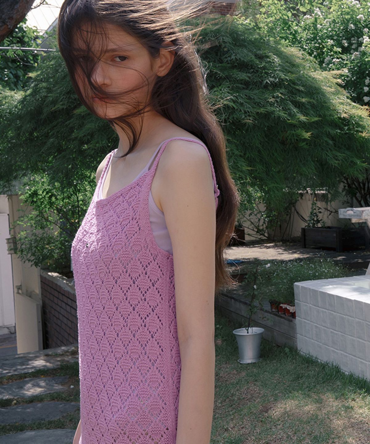 뮈르뮈르(MURMURE) 페린 크로쉐 니트 원피스_Perrin Knit Dress