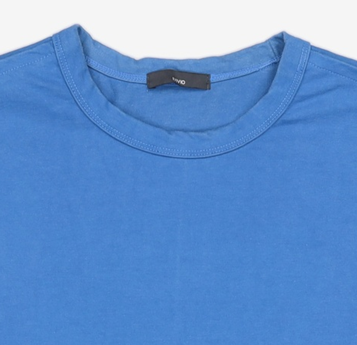 엠비오(MVIO) 미니멀 포켓 반팔 티셔츠 아쿠아블루 (MM0342SS1Q) 100