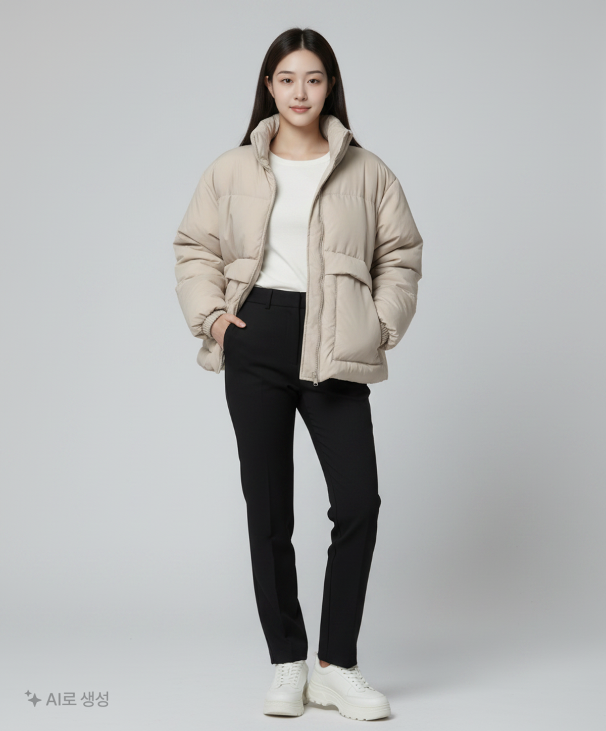 코드그라피(CGP) 숏 패딩/숏 헤비 아우터 L
