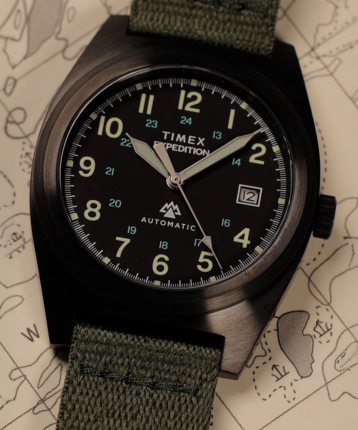 타이맥스(TIMEX) 익스페디션 캡스톤 오토매틱 패브릭밴드 손목시계 39mm