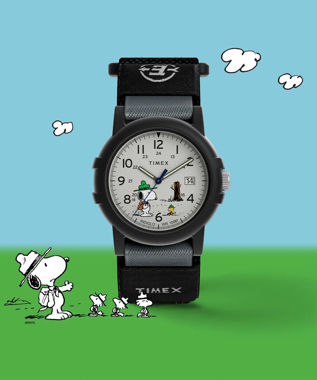 타이맥스(TIMEX) 타이맥스 x 피너츠 익스페디션 비글 스카우트 캠퍼시계 38mm