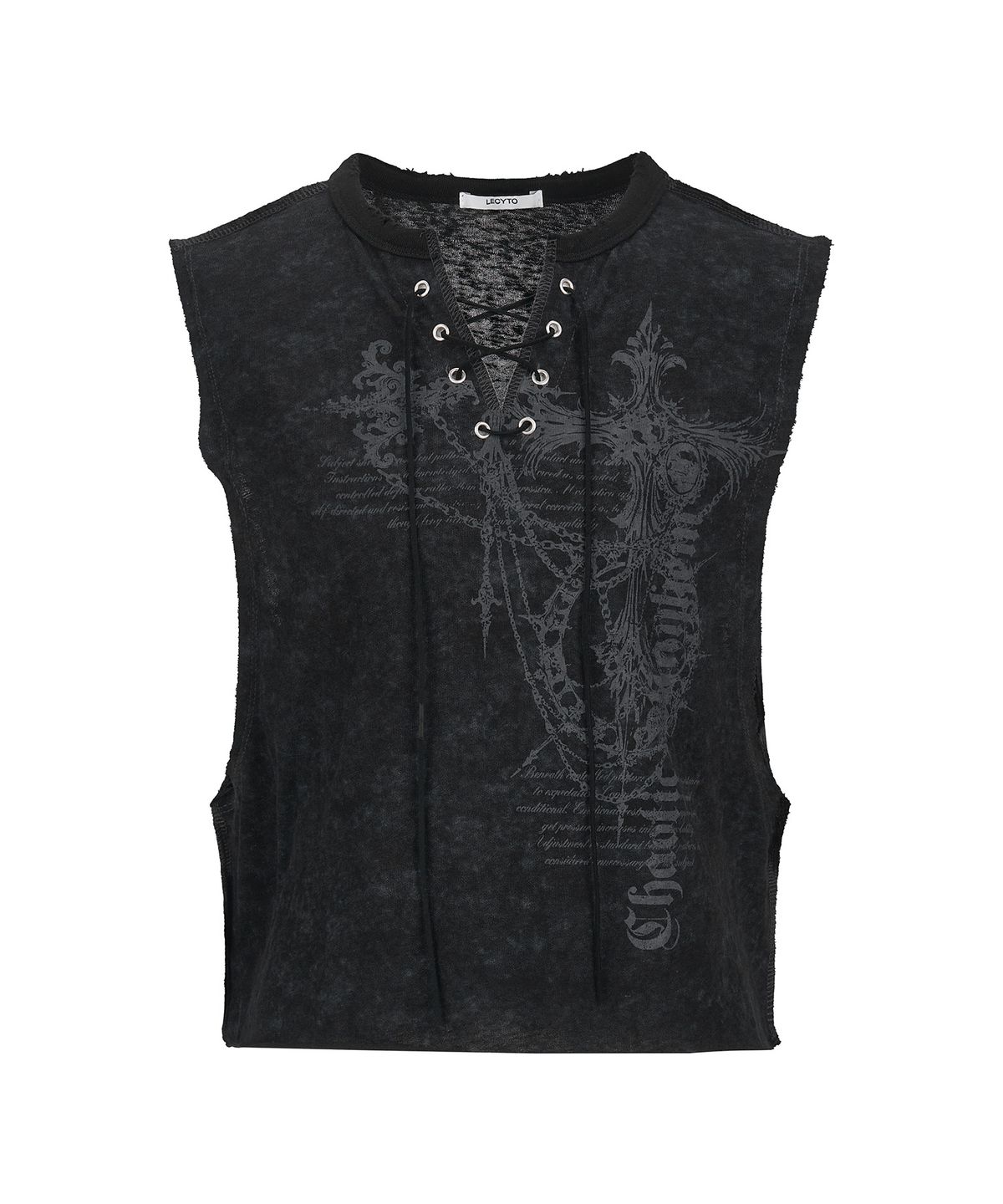 레씨토(LECYTO) Ash Relic Sleeveless_[Black]