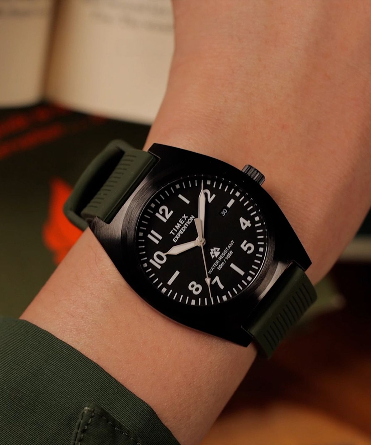 타이맥스(TIMEX) 익스페디션 캡스톤 카키스트랩 아웃도어시계 39mm