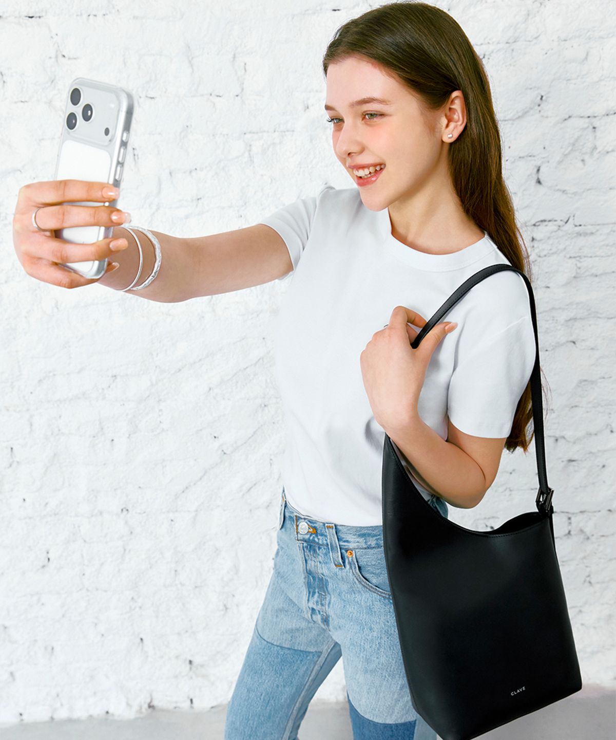 끌라베(CLAVE) 블레어 블랙 토트백 (BLAIR Black Tote Bag)