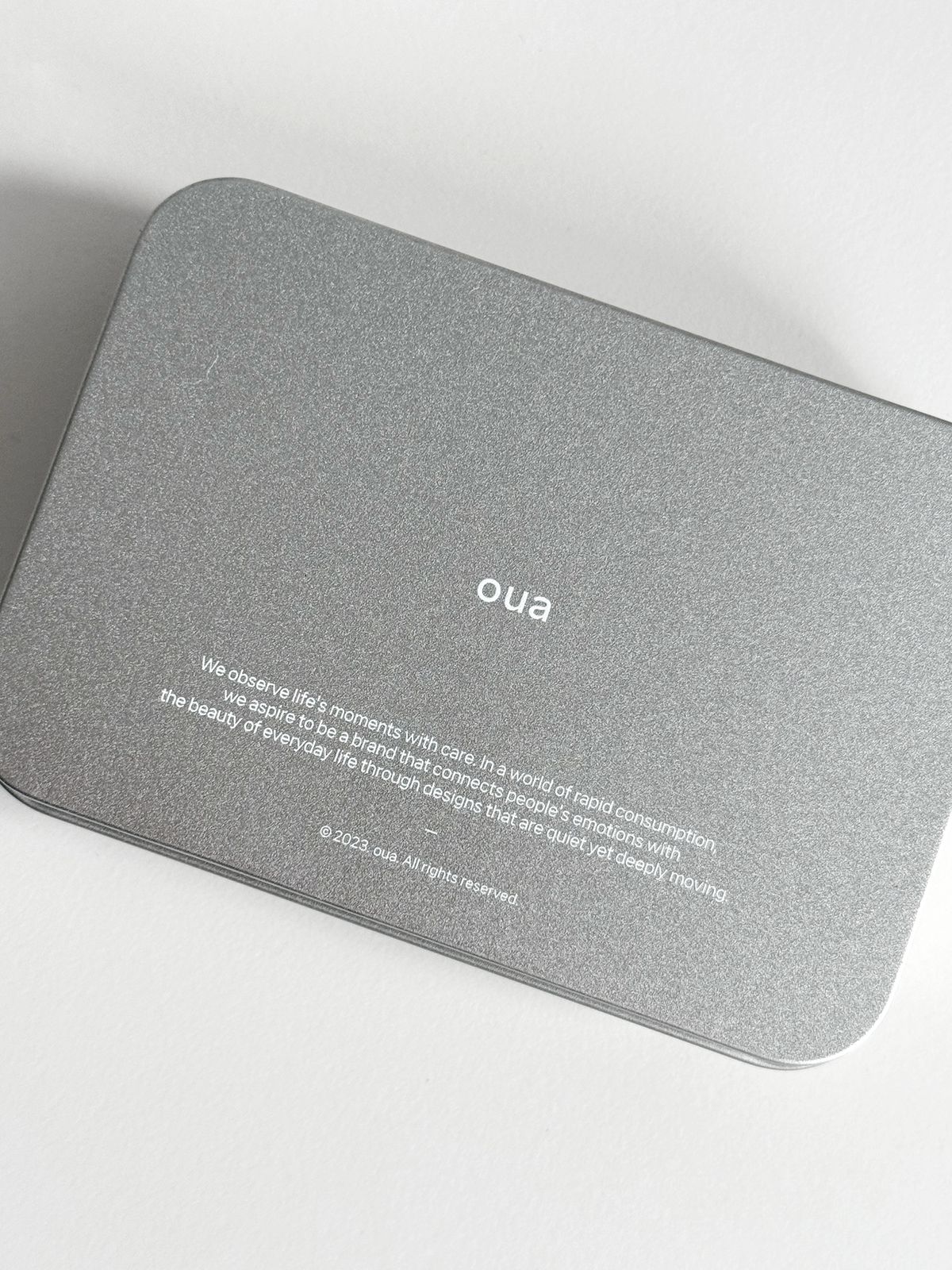 오우아(OUA) 오우아 로고 휴대용 틴케이스 (2size)