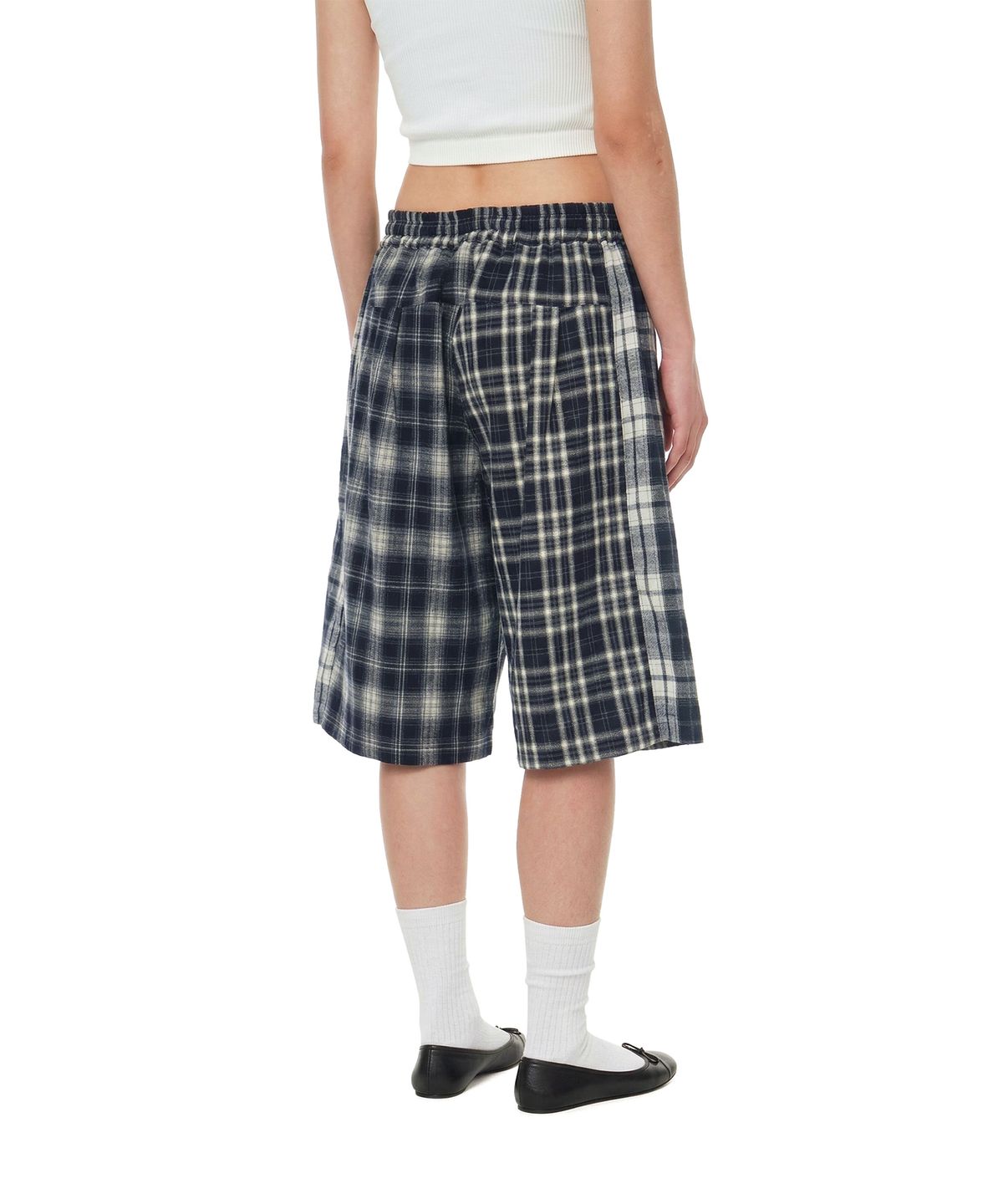 트렁크프로젝트(TRUNK PROJECT) Check Shorts_Navy