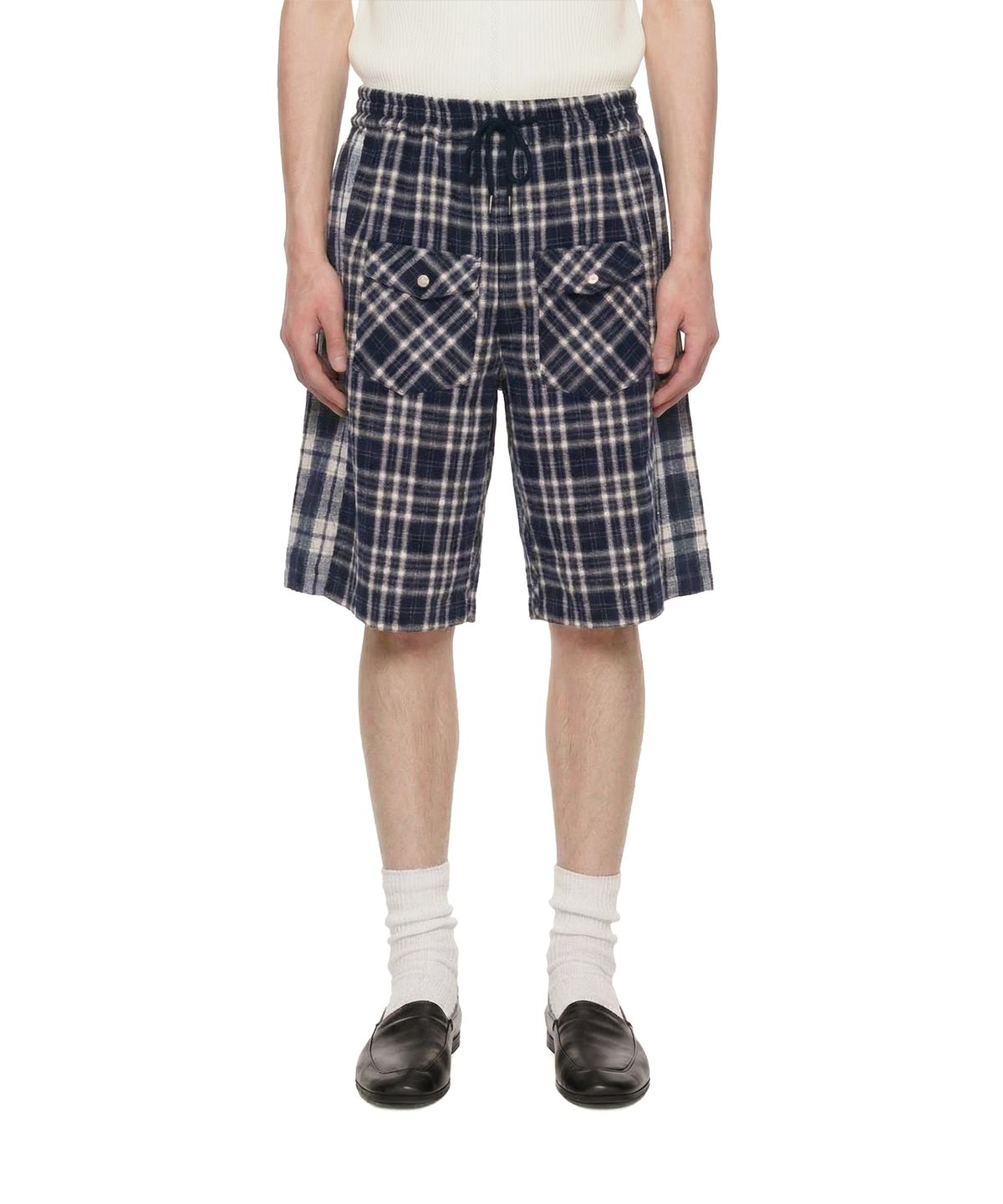 트렁크프로젝트(TRUNK PROJECT) Check Shorts_Navy