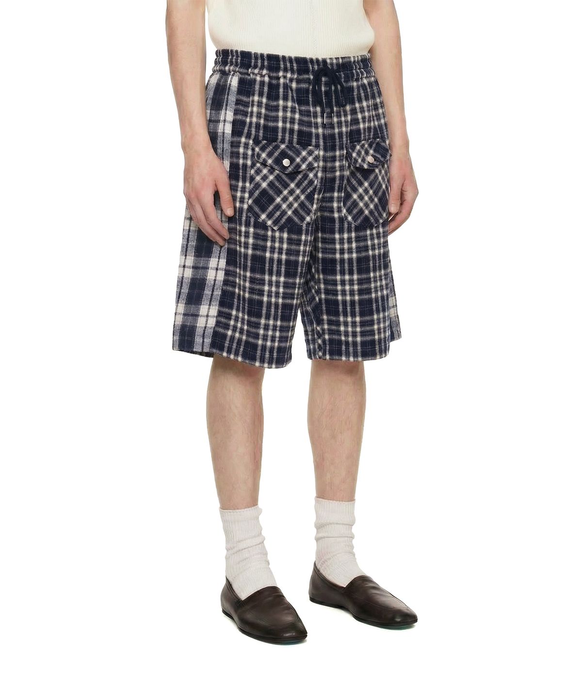 트렁크프로젝트(TRUNK PROJECT) Check Shorts_Navy
