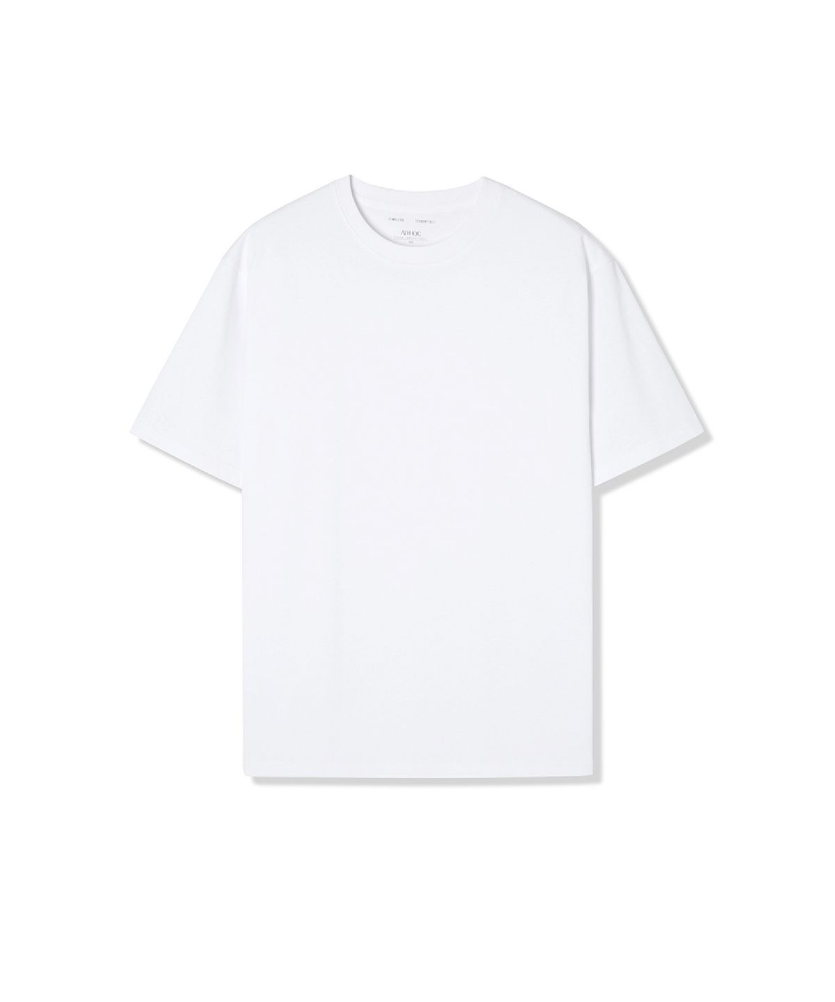 애드호크(ADHOC) 2PACK 남녀공용 스탠다드핏 반팔 티셔츠 (WHITE) (HCRST30)