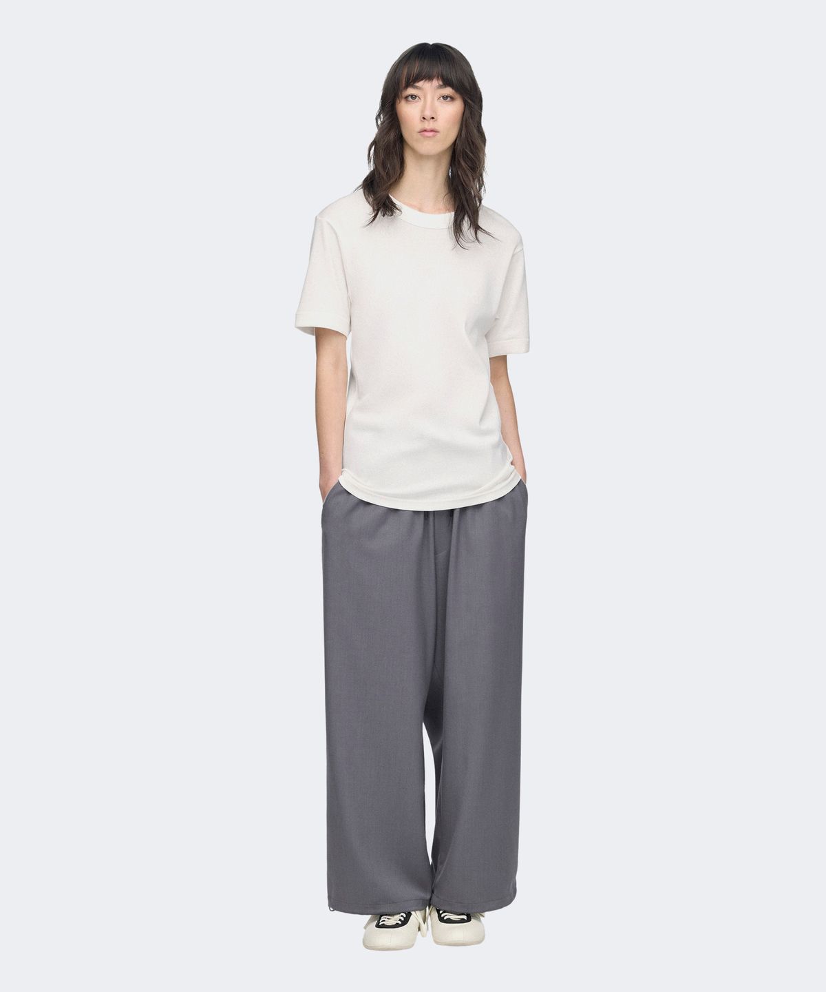 와이쓰리(Y-3) (U) 슬림 티셔츠 화이트 SLIM TEE CHALK WHITE