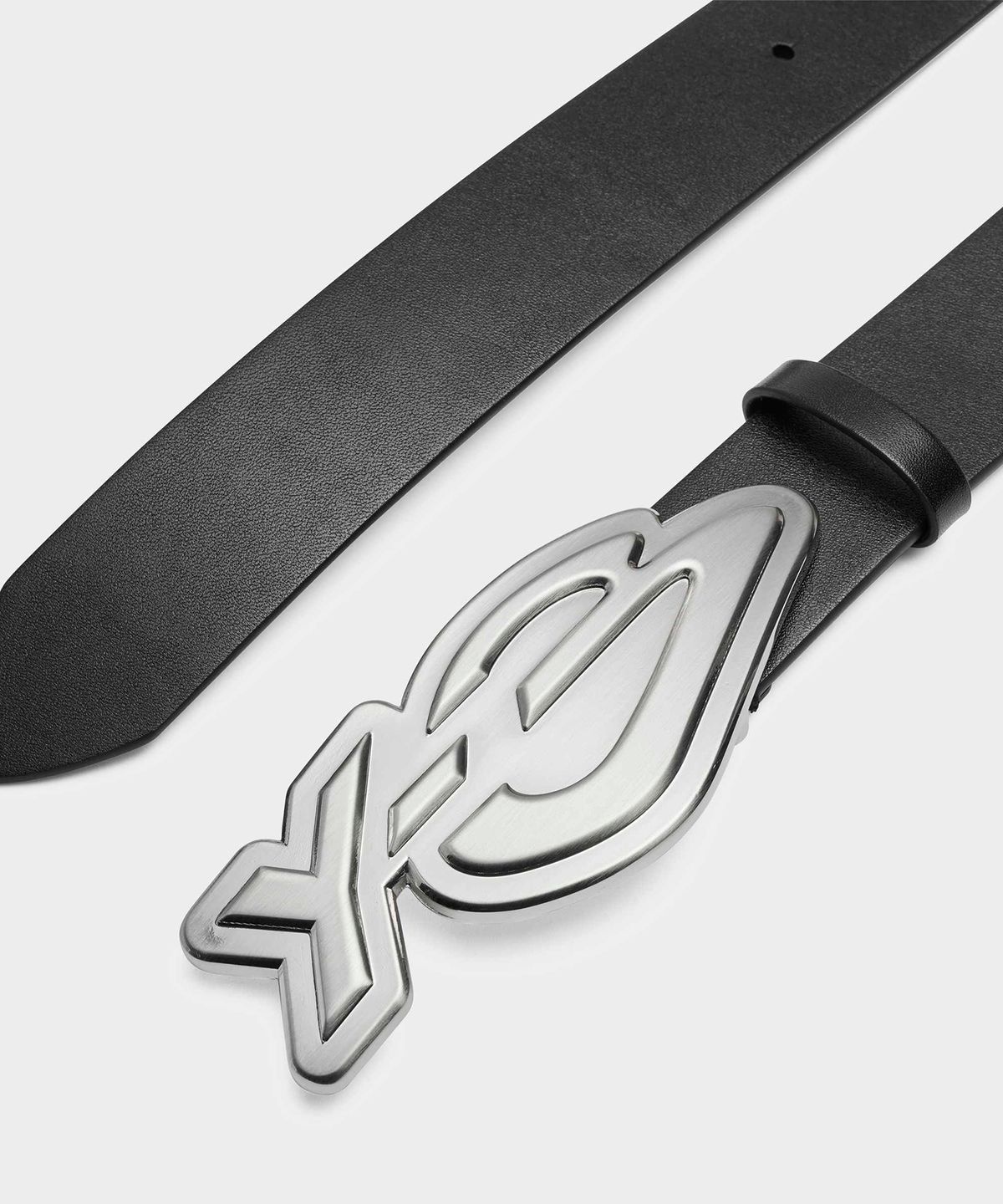 와이쓰리(Y-3) (U) 레더 그래픽 벨트 블랙 Y-3 LEATHER GRAPHIC BELT BLACK