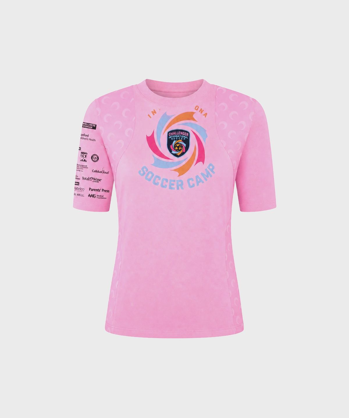 마린 세르(MARINE SERRE) (W) UPC 저지 숏슬리브 베이비 핏 티셔츠 핑크 UPC JERSEY SS BABY FIT T-SHIRT PK30 PINK