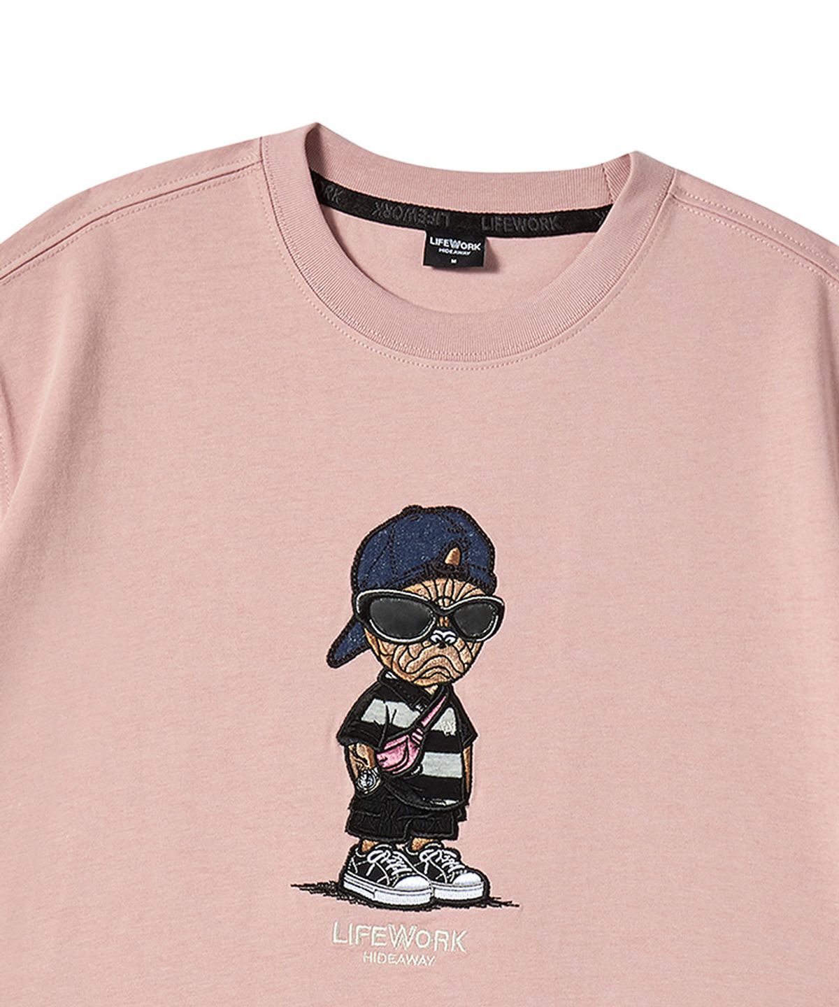 라이프워크 키즈(LIFEWORK KIDS) 키즈) 스트릿 스냅백 힙독 반팔 티셔츠