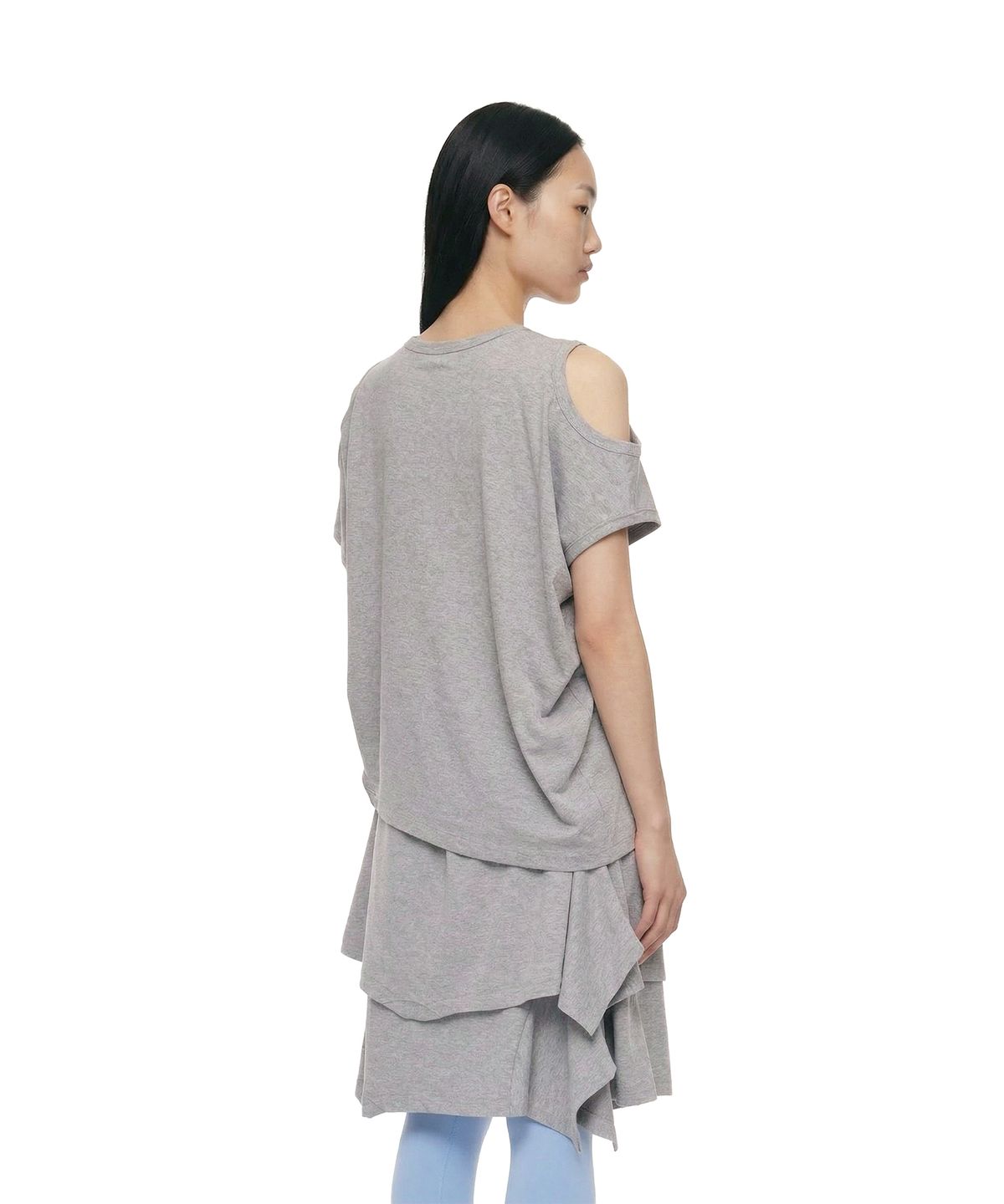 트렁크프로젝트(TRUNK PROJECT) Two-Way Crewneck T-Shirt_Grey
