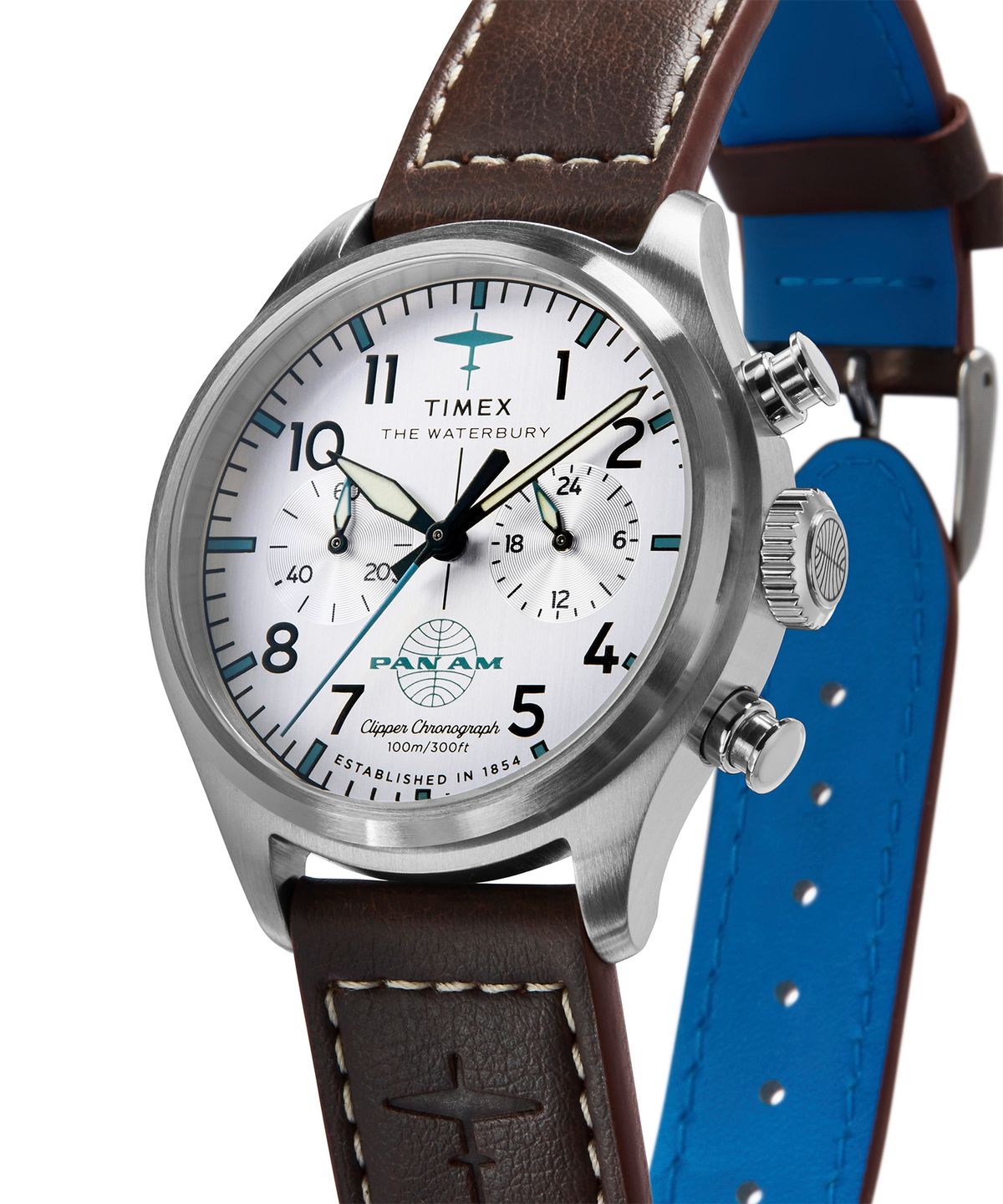 타이맥스(TIMEX) 타이맥스 x 팬암 워터베리 에이스 크로노그래프 남자손목시계 41mm