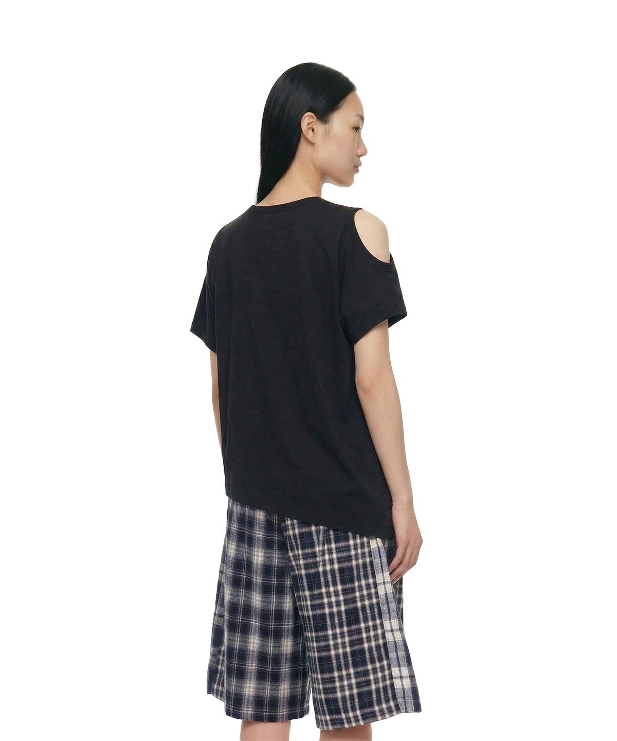 트렁크프로젝트(TRUNK PROJECT) Two-Way Crewneck T-Shirt_Black