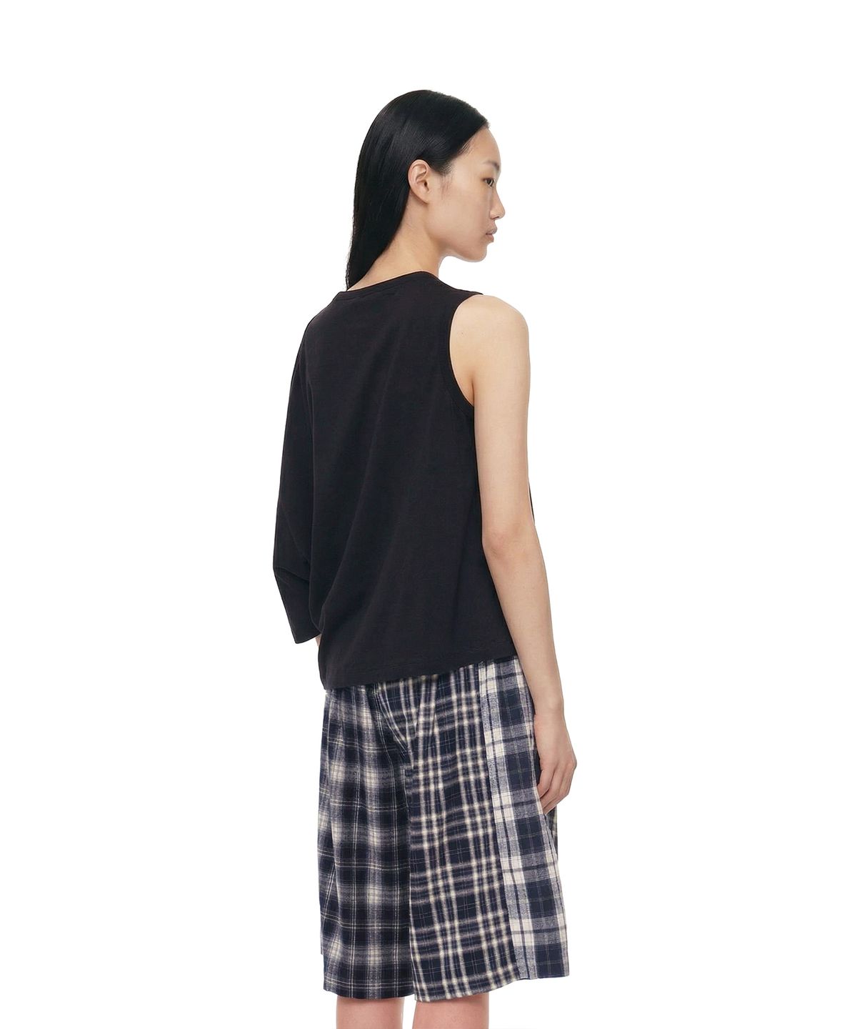 트렁크프로젝트(TRUNK PROJECT) Two-Way Crewneck T-Shirt_Black