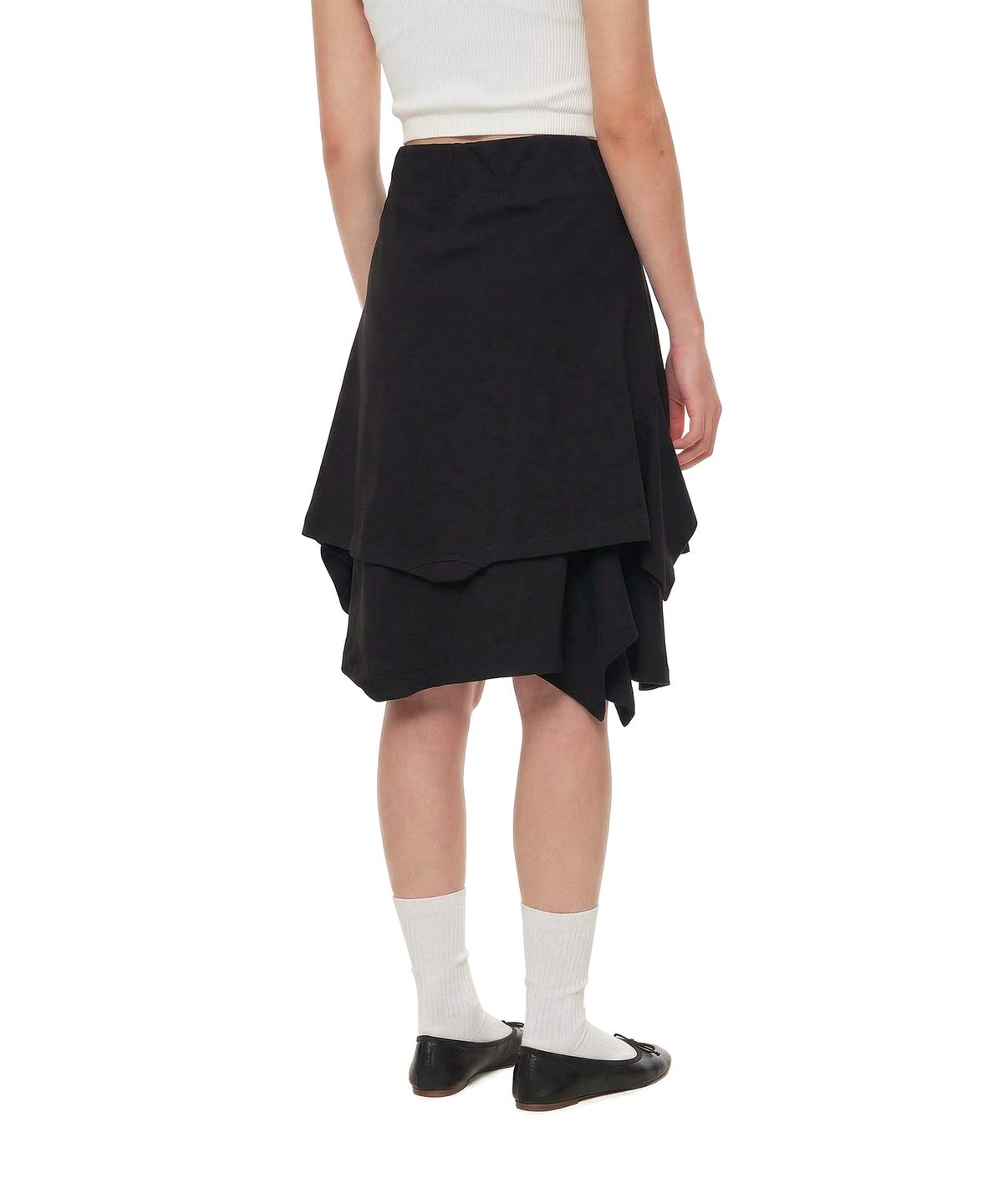 트렁크프로젝트(TRUNK PROJECT) Upside-Down Midi Skirt_Black