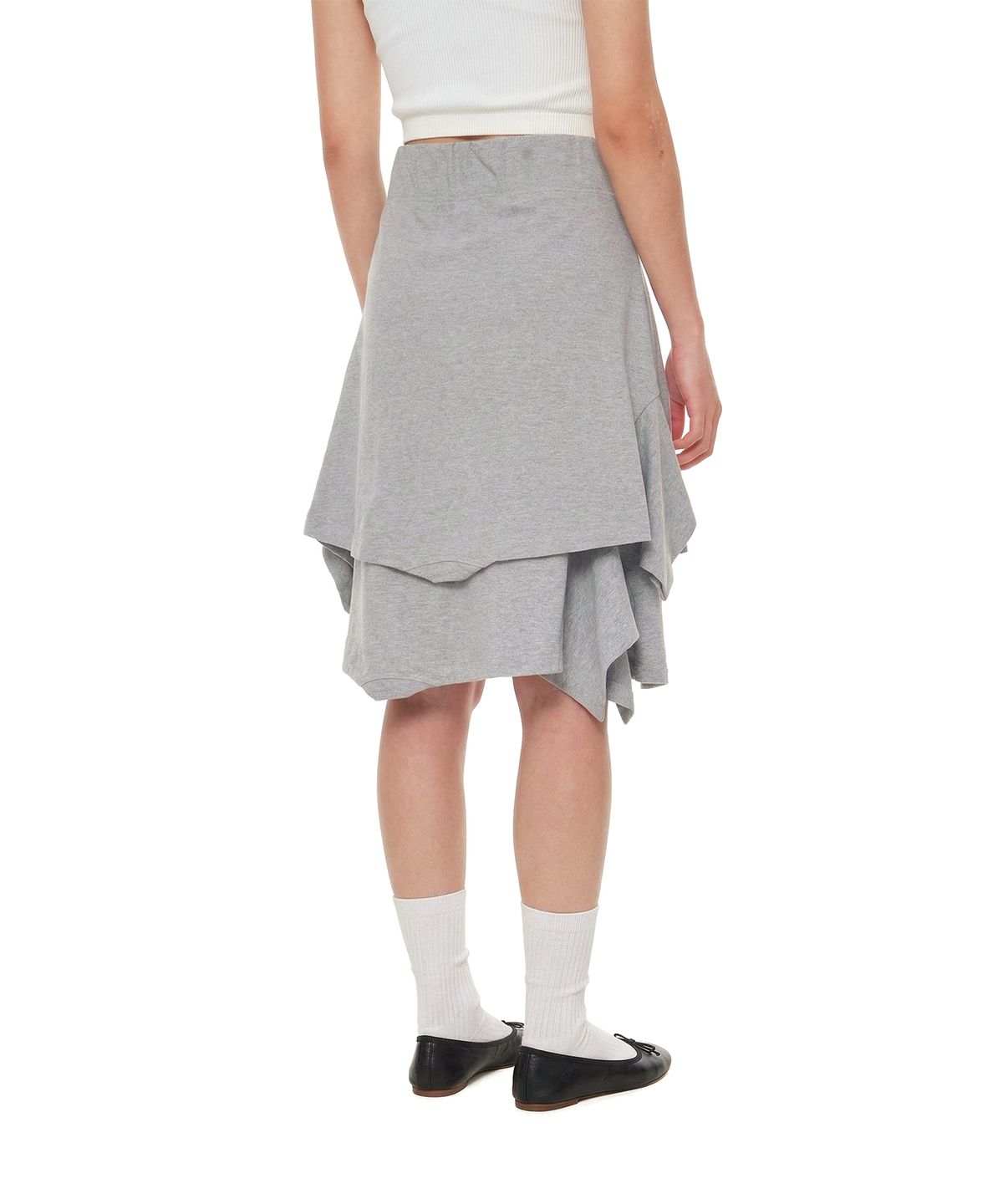 트렁크프로젝트(TRUNK PROJECT) Upside-Down Midi Skirt_Grey