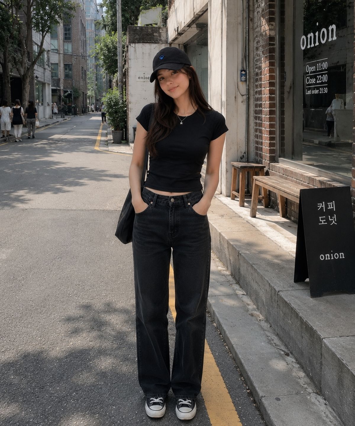 스테이지알(STAGE.R) 다이아 워싱 볼캡 [블랙]