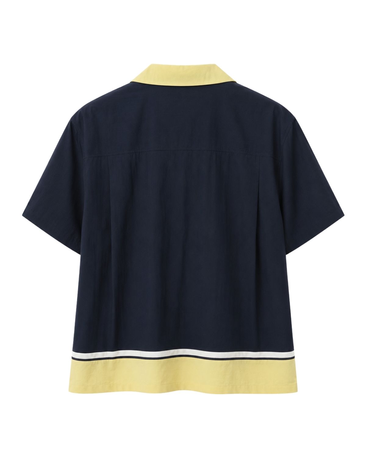 오디너리피플(ORDINARY PEOPLE) RE : Triple Tone Resort Shirt [NAVY]