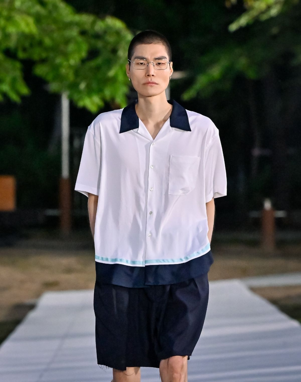 오디너리피플(ORDINARY PEOPLE) RE : Triple Tone Resort Shirt [WHITE]