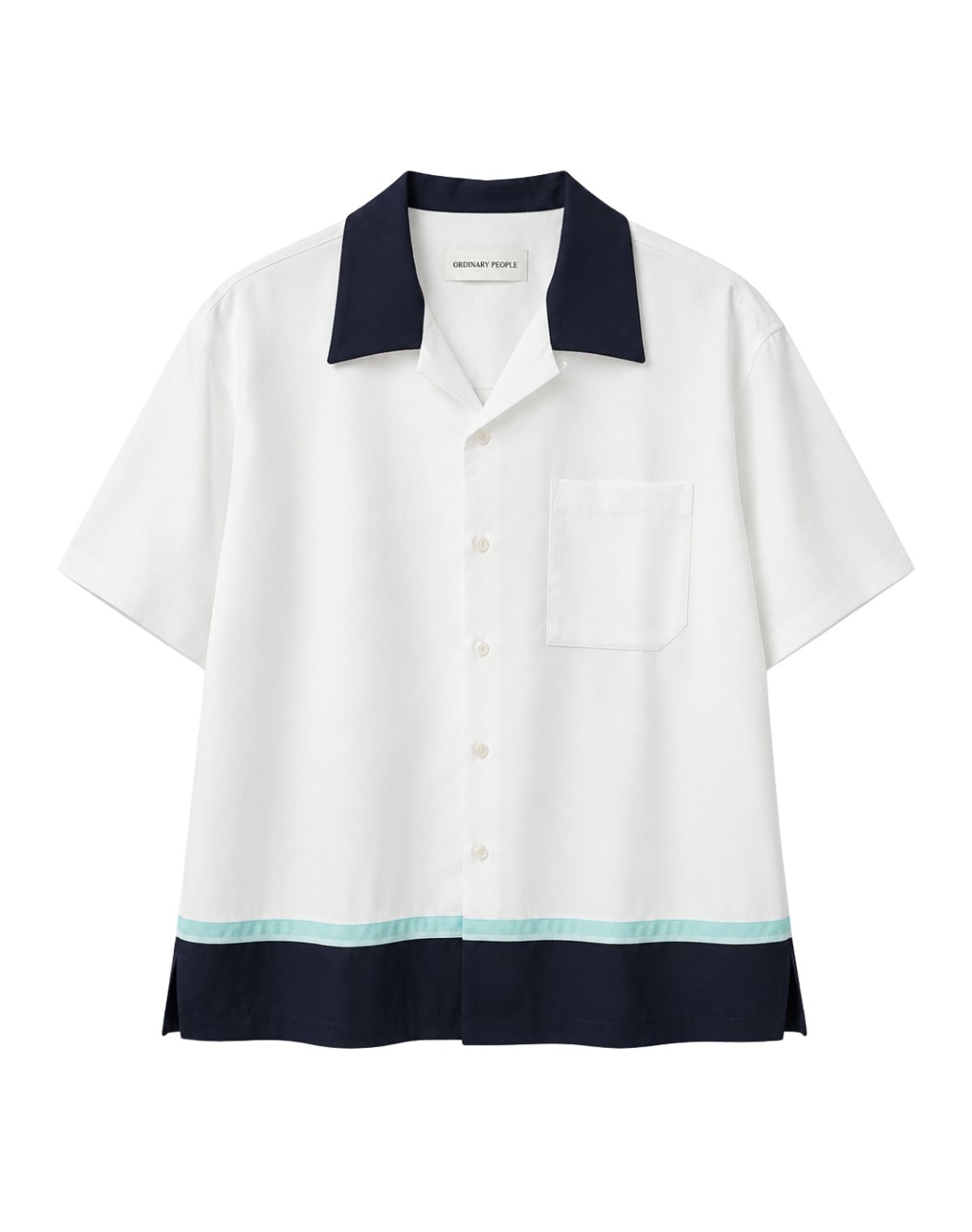 오디너리피플(ORDINARY PEOPLE) RE : Triple Tone Resort Shirt [WHITE]
